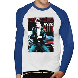 Knight Rider Nice KITT Men's Baseball Long Sleeved T-Shirt