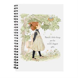 Holly Hobbie Natures Little Things Dark Text Spiral Notebook