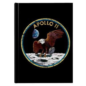 NASA Apollo 11 Mission Badge Distressed Hardback Journal