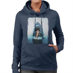 Jaws 2 Water Ski Women's Hooded Sweatshirt