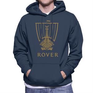 Rover Logo Gold Longship British Motor Heritage Men's Hooded Sweatshirt