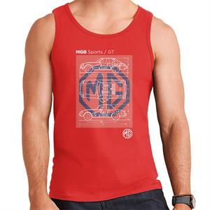 MG B Sports GT British Motor Heritage Men's Vest