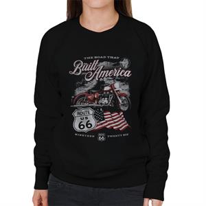 Route 66 Road That Built America Women's Sweatshirt