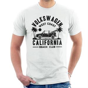 Official Volkswagen West Coast California Black Text Men's T-Shirt