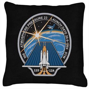 NASA STS 115 Space Shuttle Atlantis Mission Patch Cushion
