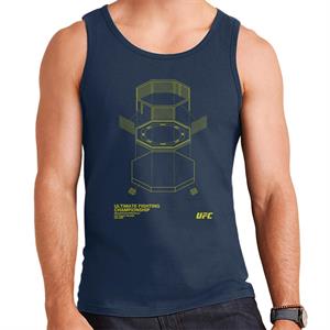 UFC Octagon Blueprint Yellow Print Men's Vest