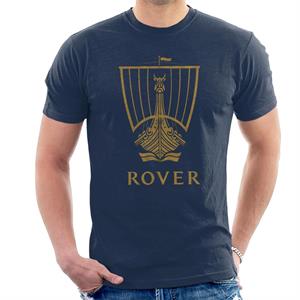 Rover Logo Gold Longship British Motor Heritage Men's T-Shirt