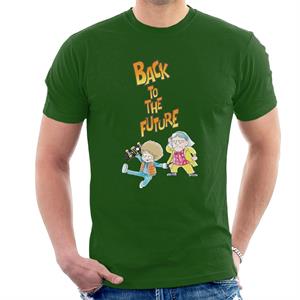 Back To The Future Marty And Doc Chibi Men's T-Shirt