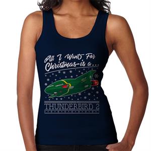 Thunderbirds All I Want For Christmas Is Thunderbird 2 Women's Vest