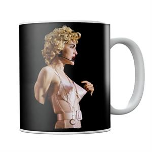 Madonna In Pink Cone Bra Corset Blonde Ambition Tour 1990 Mug