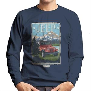 Jeep Mountain For Adventurous Souls Men's Sweatshirt