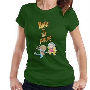 Back To The Future Marty And Doc Chibi Women's T-Shirt