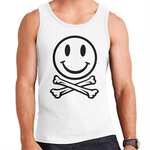 Fatboy Slim Clear Smiley Face And Crossbones Men's Vest