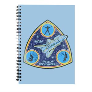 NASA Spacelab Life Sciences 1 Mission Badge Distressed Spiral Notebook