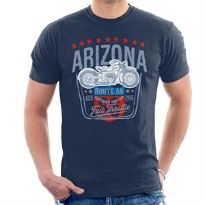 Route 66 Arizona Motorcycle Men's T-Shirt