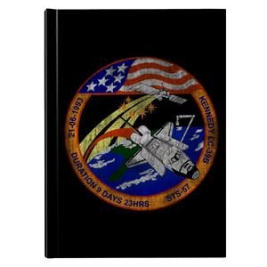 NASA STS 57 Endeavour Mission Badge Distressed Hardback Journal