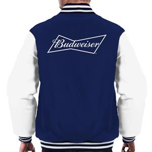 Budweiser White Logo Men's Varsity Jacket