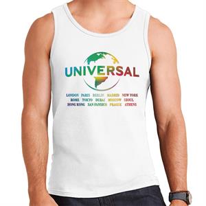 Universal Pictures Rainbow Logo Locations Men's Vest