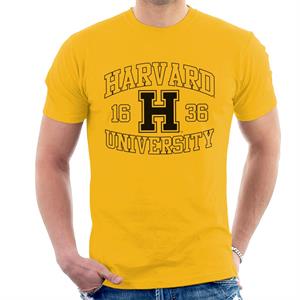 Harvard University Sports Text Logo 1636 Men's T-Shirt