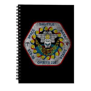 NASA STS 58 Columbia Mission Badge Distressed Spiral Notebook