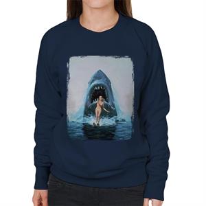 Jaws 2 Water Ski Women's Sweatshirt