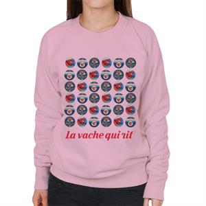 The Laughing Cow 1960s Retro Logo Montage Women's Sweatshirt