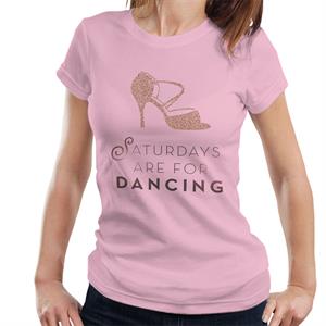 Strictly Come Dancing Saturdays Are For Dancing Glitter Stiletto Women's T-Shirt