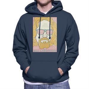 The Big Lebowski Retro Ink Lines Men's Hooded Sweatshirt