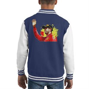 Motorsport Images Sebastian Vettel Podium Celebration Canadian GP Kid's Varsity Jacket