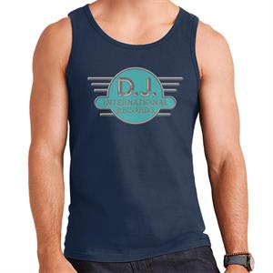 DJ International Records Cyan Logo Men's Vest