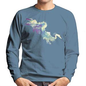 Jurassic Park Mosasaurus Sea Silhouette Men's Sweatshirt