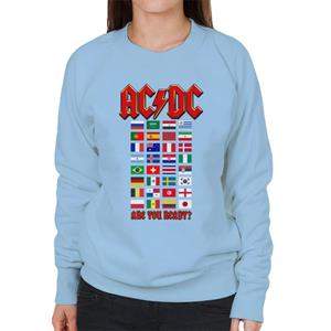AC/DC Country Flags Are You Ready Women's Sweatshirt