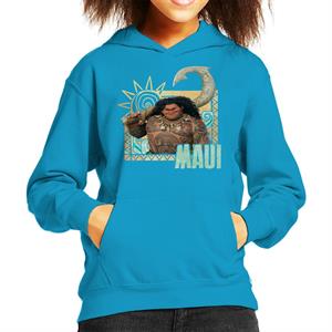 Disney Moana Maui Sunset Kid's Hooded Sweatshirt