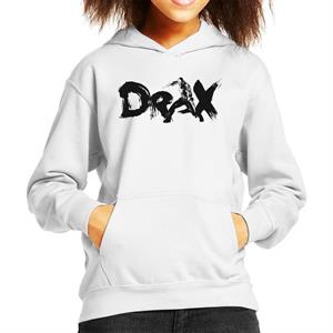 Marvel Guardians Of The Galaxy Vol 2 Drax Brushed Text Kid's Hooded Sweatshirt