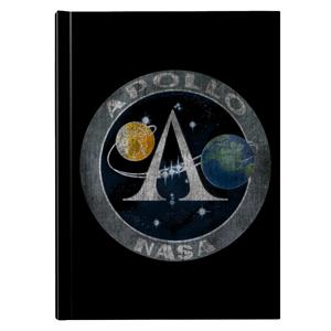 NASA Apollo Program Logo Badge Distressed Hardback Journal
