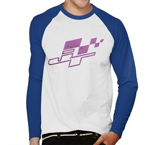 JT Racing Purple Logo Men's Baseball Long Sleeved T-Shirt