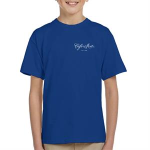 Cafe del Mar Classic White Logo Pocket Print Kid's T-Shirt