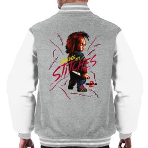 Chucky Childs Play 2 Snitches Get Stitches Men's Varsity Jacket