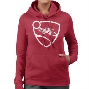 Rocket League White Logo Women's Hooded Sweatshirt