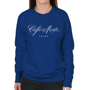 Cafe del Mar Classic White Logo Women's Sweatshirt