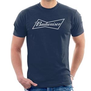 Budweiser White Logo Men's T-Shirt