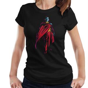 Dracula Cape Pose Dark Blood Illustration Women's T-Shirt