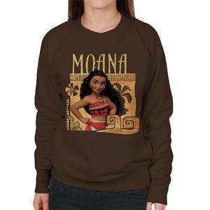 Disney Moana Floral Frame Women's Sweatshirt