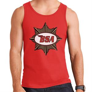 BSA Red Logo Gold Badge Men's Vest