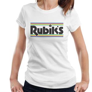 Rubik's Stripes Classic Logo Women's T-Shirt