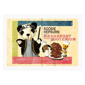 Sooty Soo Breakfast At The Sooteries A4 Print