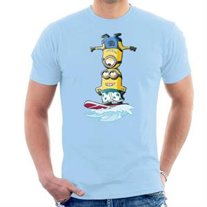 Despicable Me Minions Head Surfing Men's T-Shirt