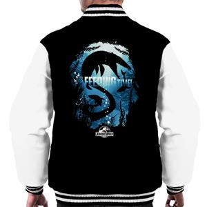 Jurassic Park Its Feeding Time Men's Varsity Jacket