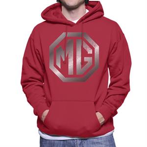 MG Chrome Logo British Motor Heritage Men's Hooded Sweatshirt