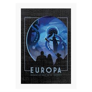 NASA Europa Interplanetary Travel Poster A4 Print
